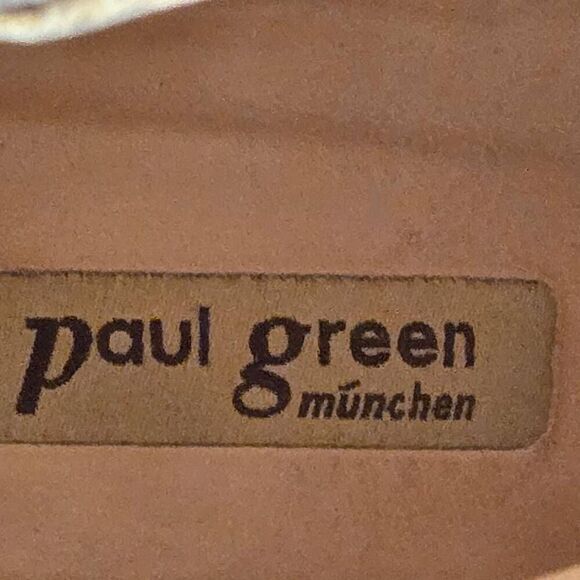 Paul Green Womens Suede Metallic Perforated Tracy Heel Booties Platinum Size 8 - Picture 10 of 12